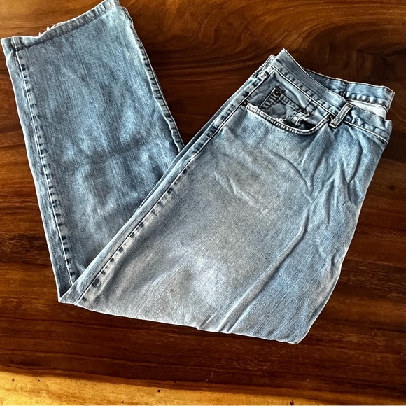 Vtg Lucky Brand Men’s Strait Loose Fit Dungaree Jeans Sz 36 Casual Streetwear - Picture 4 of 7